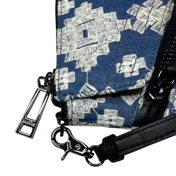 Botkier Trigger Blue Cream Denim Embroidered Crossbody Bag - Picture 5 of 15